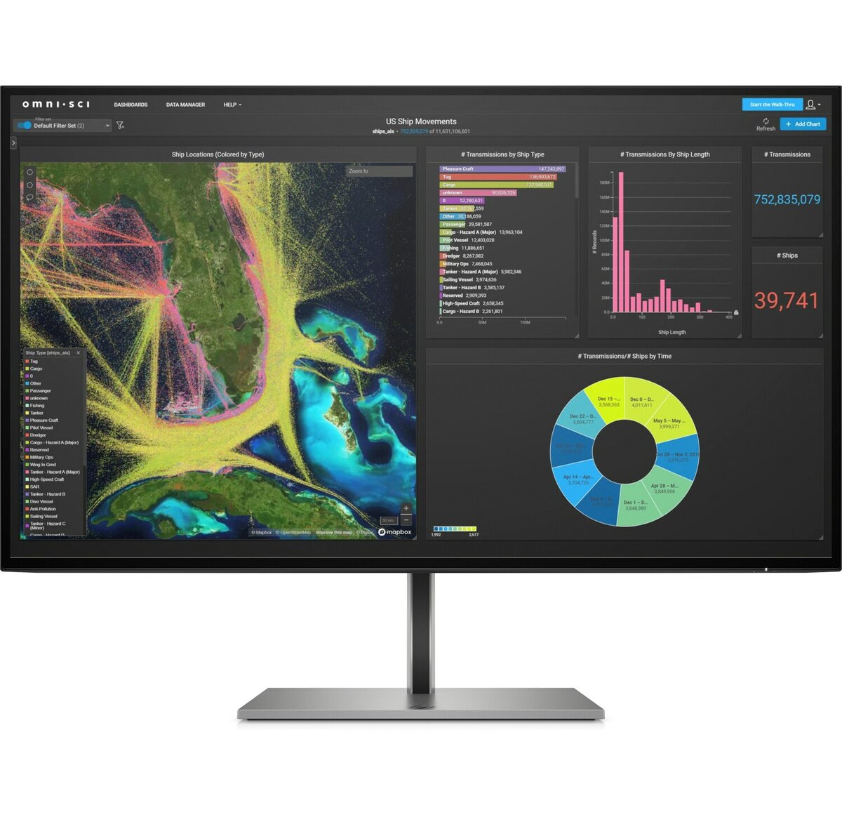 Монитор HP 27" Z27k G3 4K Monitor 3840х2160, 16:9, IPS, 350 cd/m2, 1000:1, 5ms, 178°/178°, HDMI, USB 3.1, DP, USB Type-C, 60 Hz, tilt, swivel, pivot, 6,2 kg (repl. 2TB68A4) 1B9T0AA 1B9T0AA