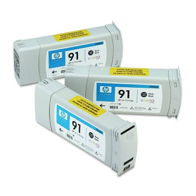 Картридж струйный HP №91 фото черный x3уп. для HP DJ Z6100 C9481A C9481A