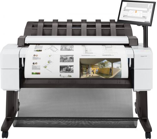 Плоттер HP DesignJet T2600 PS MFP (p/s/c, 36",2400x1200dpi, 3 A1ppm, 128GB, HDD 500GB, rollfeed, autocutter,output tray, stand, Scanner 36",600dpi, 15,6" touch display, extUSB, GigEth, 2y warr, repl. L2Y25A) 3XB78A 3XB78A #5