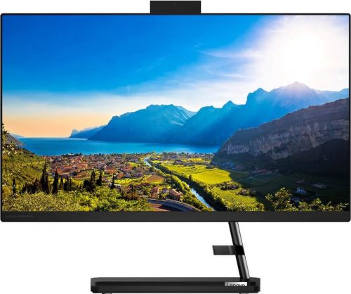 Моноблок Lenovo IdeaCentre 3 24ALC6 23.8" Full HD Ryzen 7 5700U (1.8) 8Gb SSD256Gb RGr DVDRW Free DOS GbitEth WiFi BT 90W клавиатура мышь Cam черный 1920x1080 F0G1000VRK F0G1000VRK