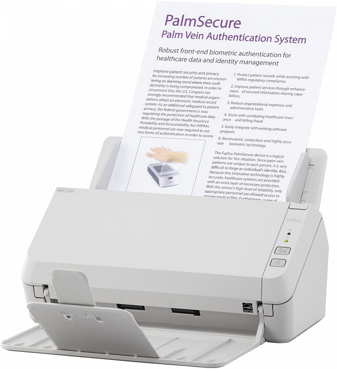 Сканер Fujitsu SP-1125 двухсторонний, 25 стр./мин, ADF 50, A4, нагрузка 1500 стр./день PA03708-B011 PA03708-B011