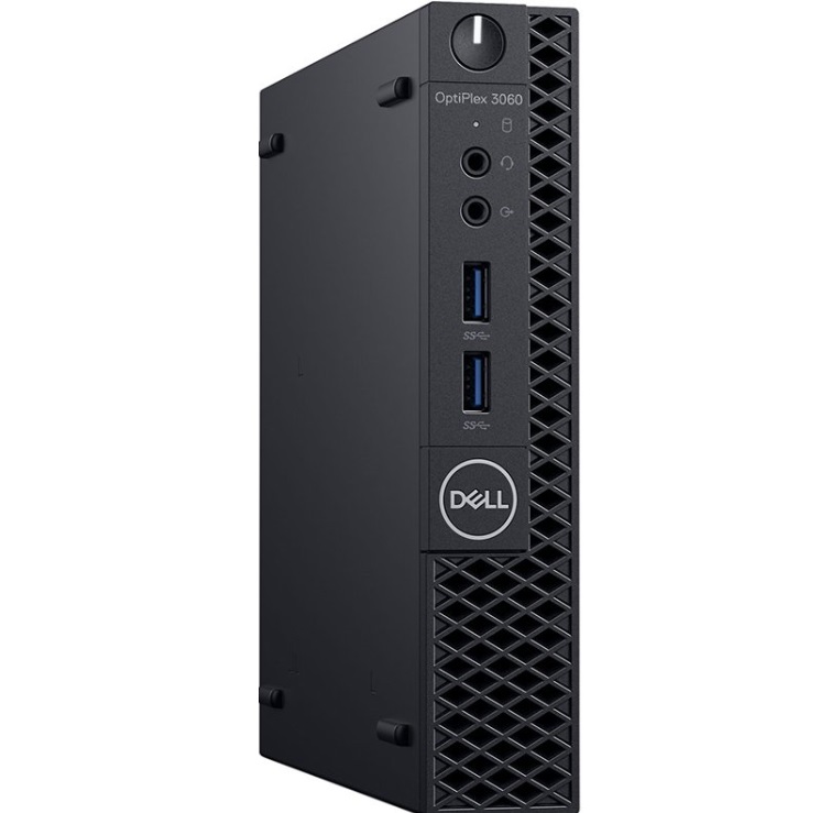 Персональный компьютер Dell Optiplex 3060 Micro Core i3-8100T (3,1GHz) 8GB (1x8GB) DDR4 128GB SSDIntel UHD 630 Linux TPM 1 years NBD  3060-1097 3060-1097