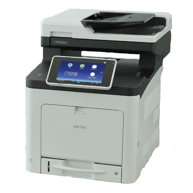 МФУ Ricoh SP C360SNw цветное светодиодное 3в1 (А4, 30 стр/мин, факс, принтер, сканер, копир, Wi-Fi, дуплекс, сеть, картридж), 408173 408173
