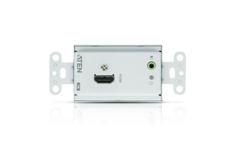 Удлинитель ATEN HDMI+AUDIO, 60 м., 2xUTP Cat5e, HDMI+2xRJ45+MINIJACK, F, без шнуров, 1xБ.П.220> 9V VE806-AT-G VE806-AT-G
