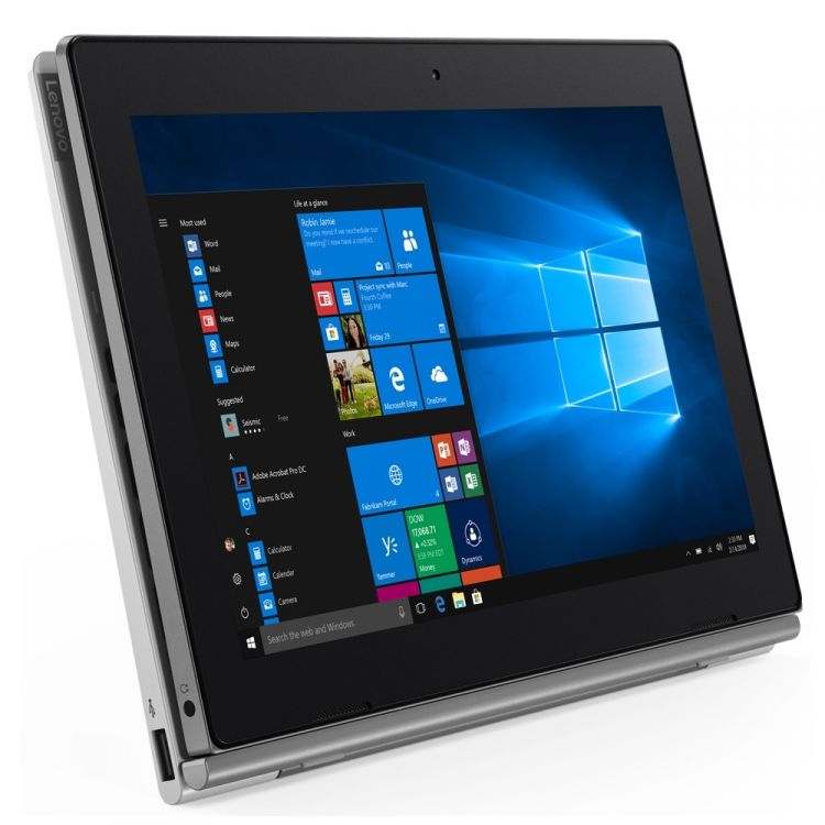 Планшетный компьютер Lenovo IdeaPad D330-10IGM Celeron N4000 (1.1) 2C/RAM4Gb/ROM64Gb 10.1" IPS 1280x800/Windows 10 Professional/серебристый/5Mpix/2Mpix/BT/WiFi/Touch/microSD 128Gb/13hr 81MD0002RU 81MD0002RU