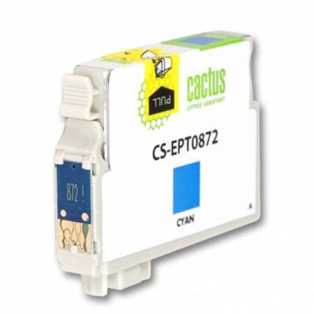 Картридж Cactus струйный CS-EPT0872 голубой для Epson Stylus Photo R1900 (13.8мл) CS-EPT0872 CS-EPT0872