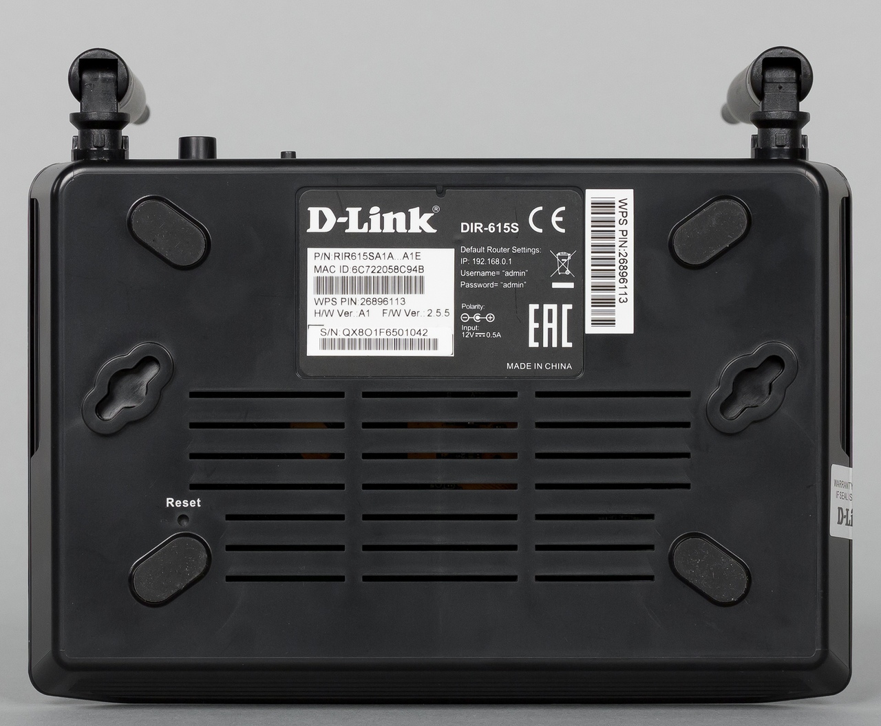 БУ Интернет-шлюз D-link с точкой доступа 802.11n, 4-ports 10/100 Base-TX DIR-615S БУ DIR-615S