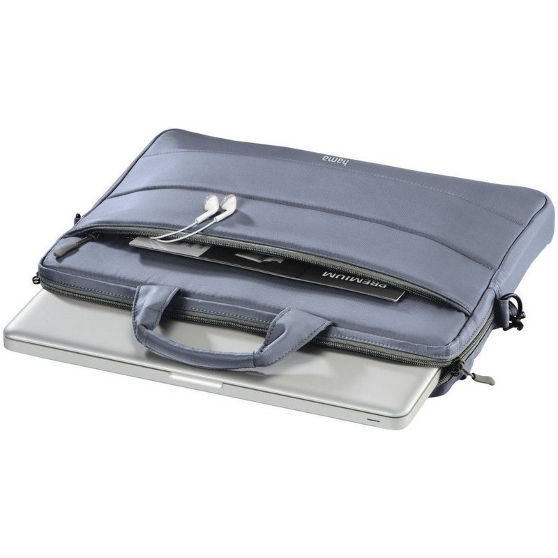 Сумка для ноутбука Hama  14.1" Toronto серый/голубой полиэстер 00101910 / 00216568 00101910 / 00216568