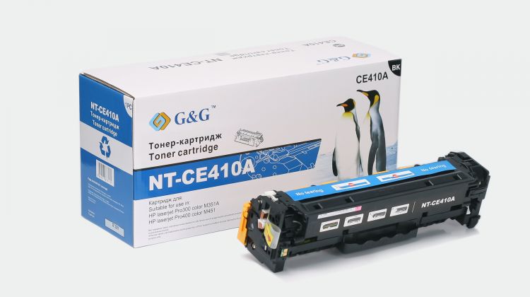 Тонер-картридж G&G черный для HP LaserJet Pro 300 color M351 Pro400 color M451 (2200стр) NT-CE410A NT-CE410A