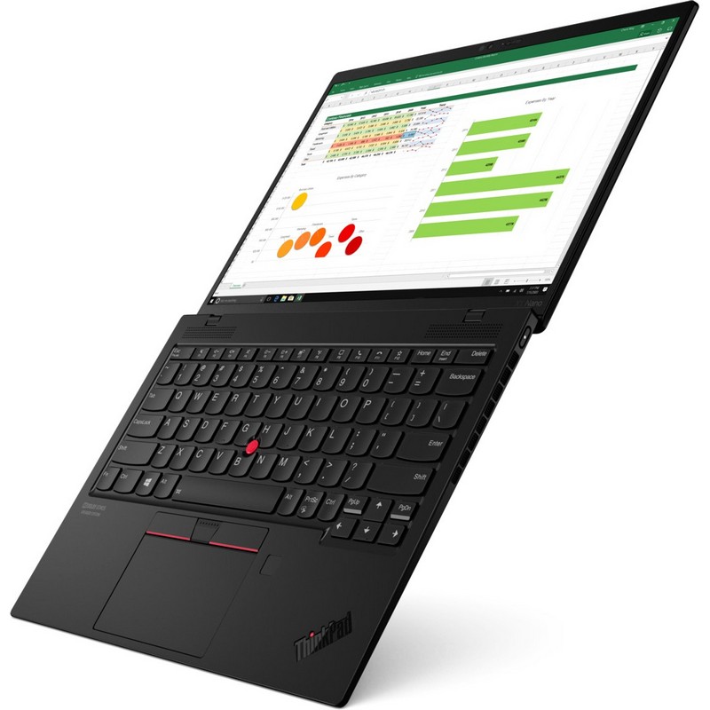 Ноутбук Lenovo ThinkPad X1 Nano Gen 1 13" 2K (2160x1350) IPS AG 450N, i7-1160G7 2.1G, 16GB LP4X 4266, 512GB SSD M.2, Intel Iris Xe, WiFi 6, BT, 4G-LTE, FPR, IR Cam, 6cell 48Wh, 65W USB-C, Win 10 Pro, 3Y PS, 0.9kg 20UN005SRT 20UN005SRT