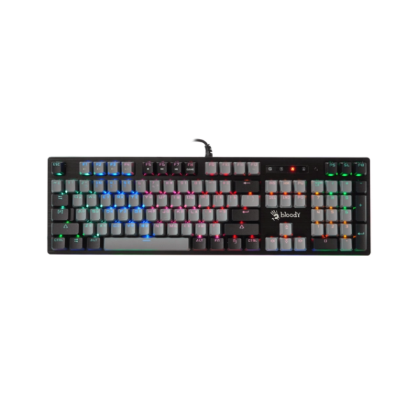 Клавиатура A4Tech Bloody механическая черный/серый USB for gamer LED  B828N B828N