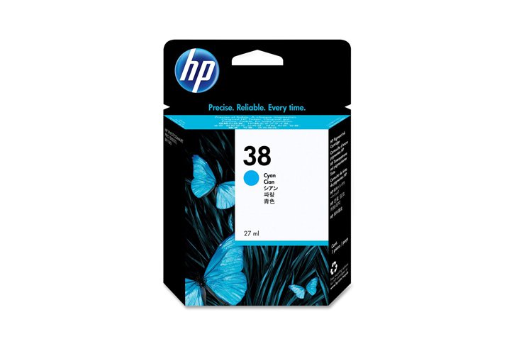 Картридж струйный HP №38 голубой для HP PS Pro B9180 C9415A C9415A #1
