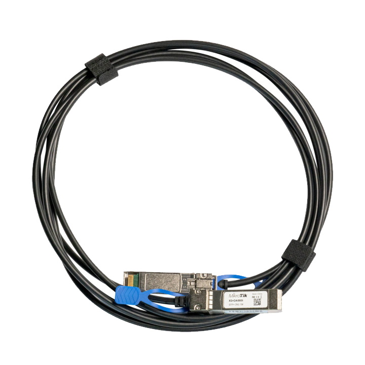 Кабель Mikrotik XS+DA0001 SFP/SFP+/SFP28 1/10/25G direct attach cable, 1m XS+DA0001 XS+DA0001