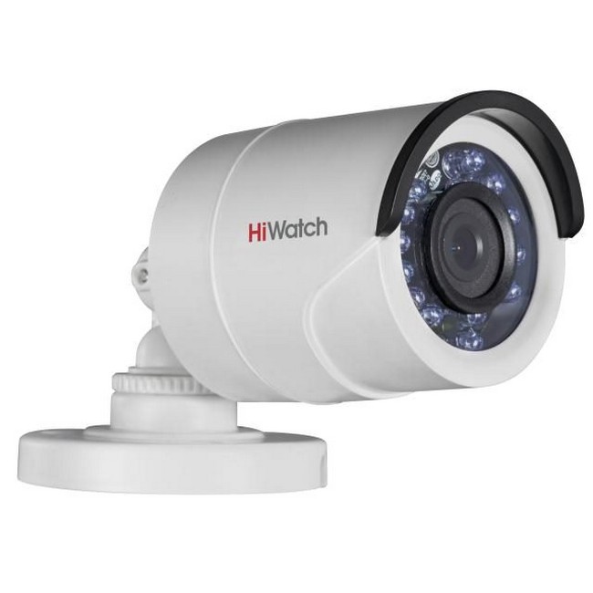 HD-TVI видеокамера HiWatch DS-T100 (6 mm) 1Мп уличная цилиндрическая с ИК-подсветкой до 20м;объектив 6мм DS-T100 (6 mm) DS-T100 (6 mm)