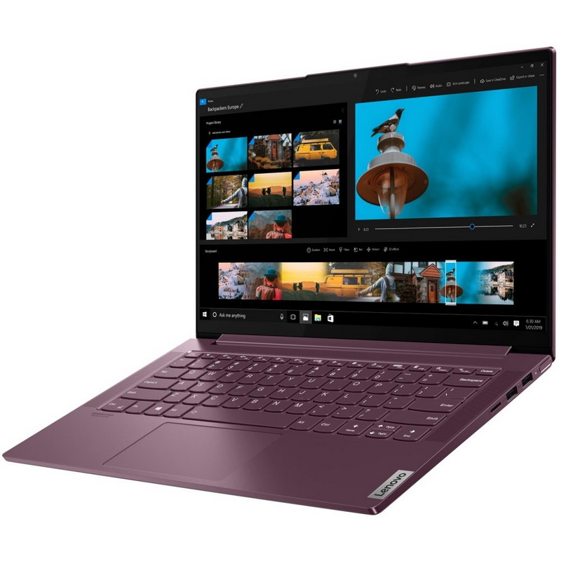 Ноутбук Lenovo Yoga Slim7 14ITL05 14"(1920x1080)/Intel Core i7 1165G7(2.8Ghz)/16384Mb/512SSDGb/noDVD/Int:Intel Iris Xe Graphics/Cam/BT/WiFi/60WHr/war 1y/1.4kg/red/W10 82A3004XRU 82A3004XRU