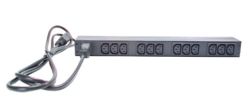Блок распределения питания APC Rack PDU, Basic, 1U, 16A, 208/230V, (12)C13 AP9565 AP9565