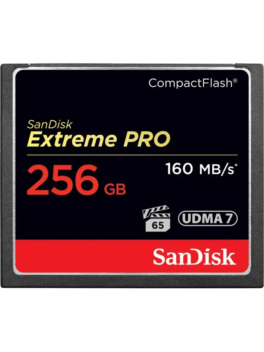 Карта памяти SanDisk SDCFXPS-256G-X46 256GB,CF,Extreme Pro,VPG 65,UDMA 7 SDCFXPS-256G-X46 SDCFXPS-256G-X46