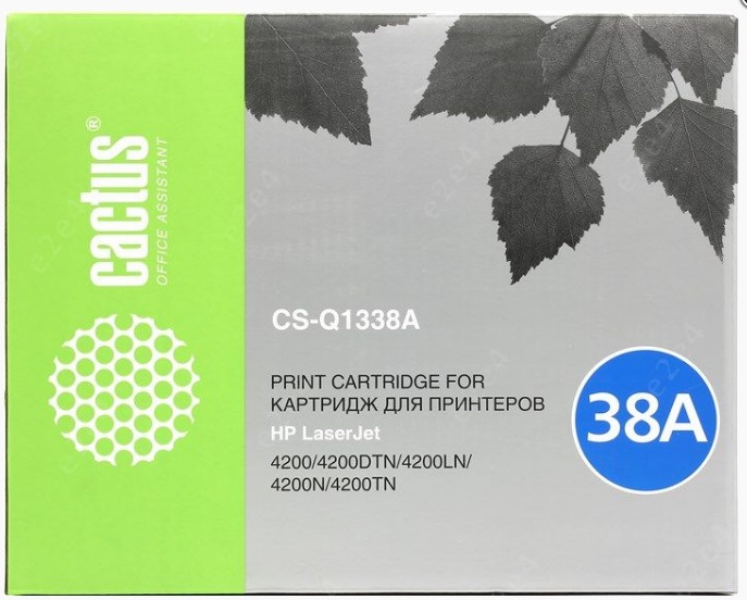 Тонер-картридж Cactus CS-Q1338A черный для HP LJ 4200/4200DTN/4200LN/4200N/4200TN (13000стр.) CS-Q1338A CS-Q1338A