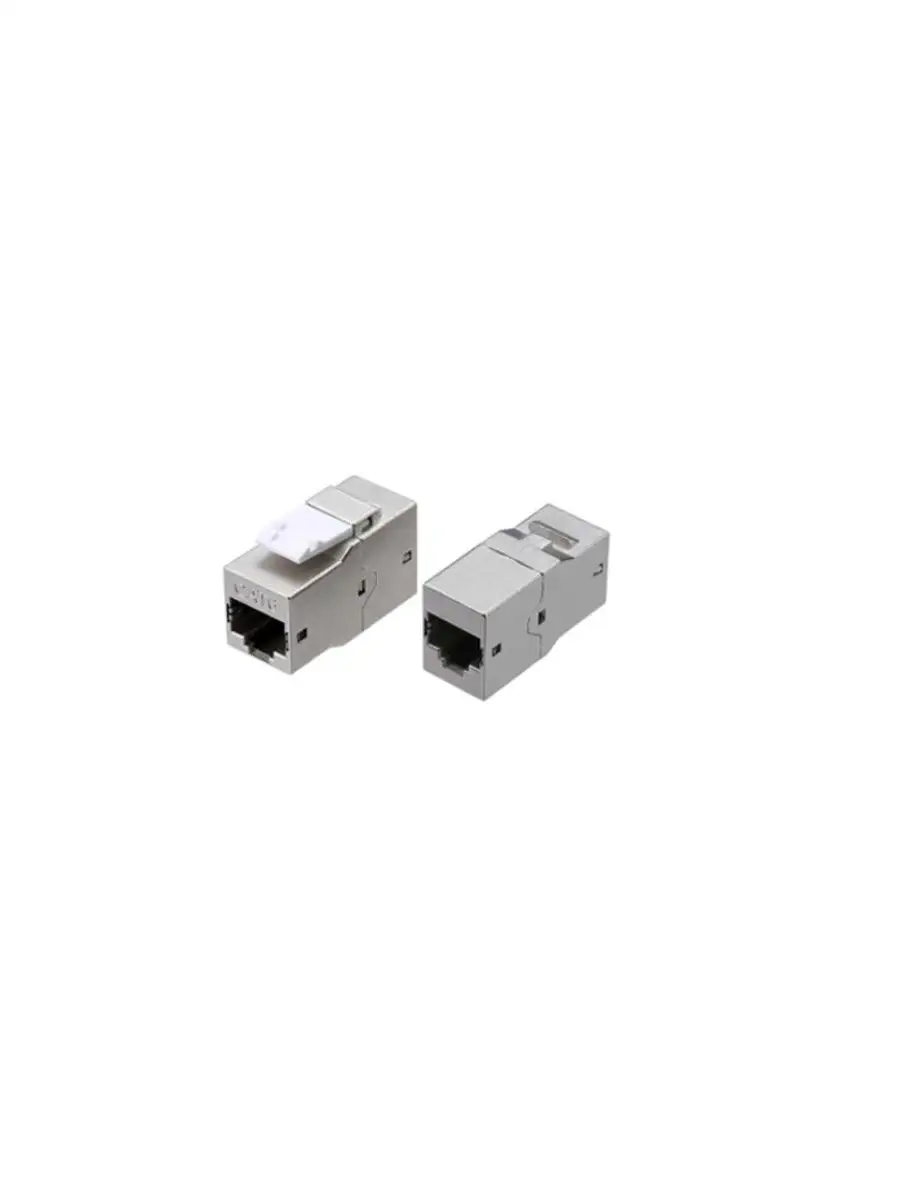 Проходной адаптер Hyperline RJ-45(8P8C) формата Keystone Jack, категория 6, 4 пары, экраниров  CA2-KJ-C6-SH-BK CA2-KJ-C6-SH-BK