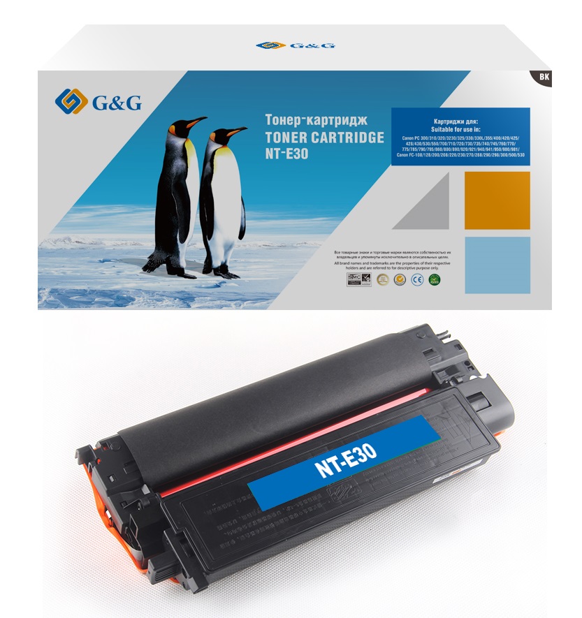 Тонер-картридж G&G для Canon FC-220/224/226/230/330/336 PC-860/890 (4000стр) NT-E30 NT-E30