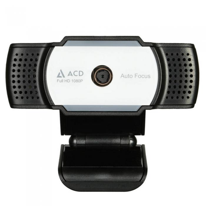 Веб-камера ACD -Vision UC600 CMOS 5МПикс, 1920x1080p, 30к/с, автофокус, микрофон встр., USB 2.0, шторка объектива, универс. крепление, черный корп. RTL ACD-DS-UC600 ACD-DS-UC600 #1