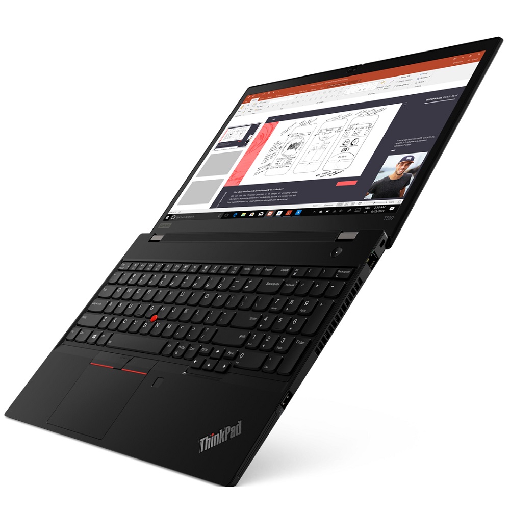 Ноутбук Lenovo ThinkPad T590 15.6FHD_IPS_AG_250N I5-8265U_1.6G_4C/ 16GB_DDR4_2666 / 256GB_M.2_2280_NVME_TLC_OPAL/ INTEGRATED_GRAPHICS/ NO_DVD/ INTEL_9560_2X2A 20N4000HRT 20N4000HRT