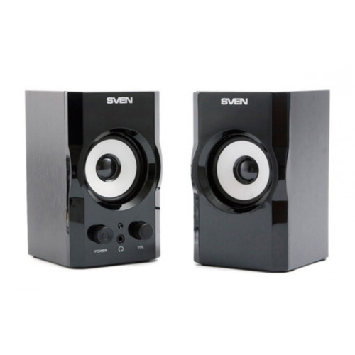 Колонки Sven деревянные АС SPS-605 (6 Вт), чёрный SV-0120605BL SV-0120605BL