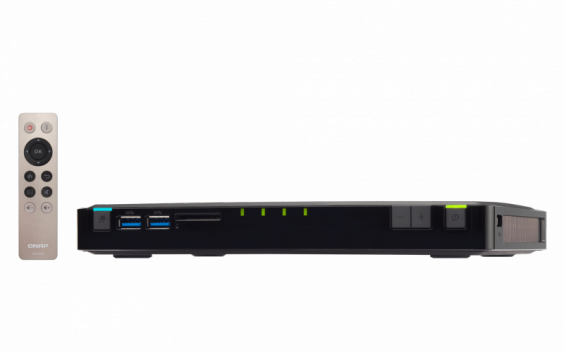 Сетевой RAID-накопитель QNAP 960 Гбайт , HDMI-порт. Четырехъядерный Intel Celeron N3150 1,6 ГГц, 4 Гбайт. TBS-453A-4G-960GB TBS-453A-4G-960GB