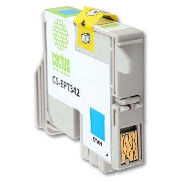 Картридж Cactus струйный CS-EPT342 голубой для Epson Stylus Photo 2100 (15.4мл) CS-EPT342 CS-EPT342