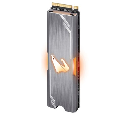Твердотельный накопитель Gigabyte M.2 2280 256GB AORUS RGB Client SSD PCIe Gen3x4 with NVMe, 3100/1050, IOPS 180/240K, MTBF 1.8M, 3D T GP-ASM2NE2256GTTDR GP-ASM2NE2256GTTDR