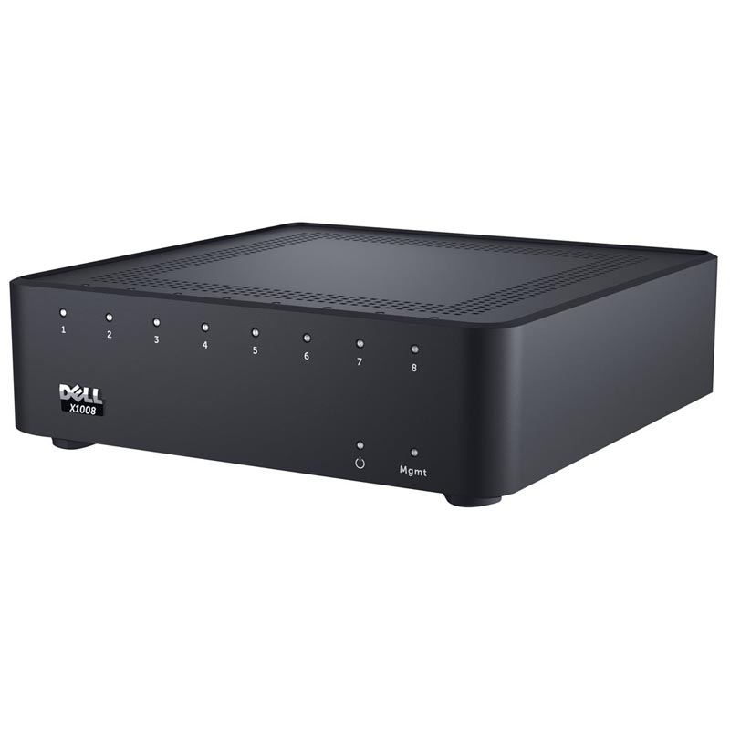 Коммутатор Dell EMC X1008P с веб-интерфейсом, 8 портов 1GbE PoE, 3YPSNBD X1008P-AEIR-01 X1008P-AEIR-01