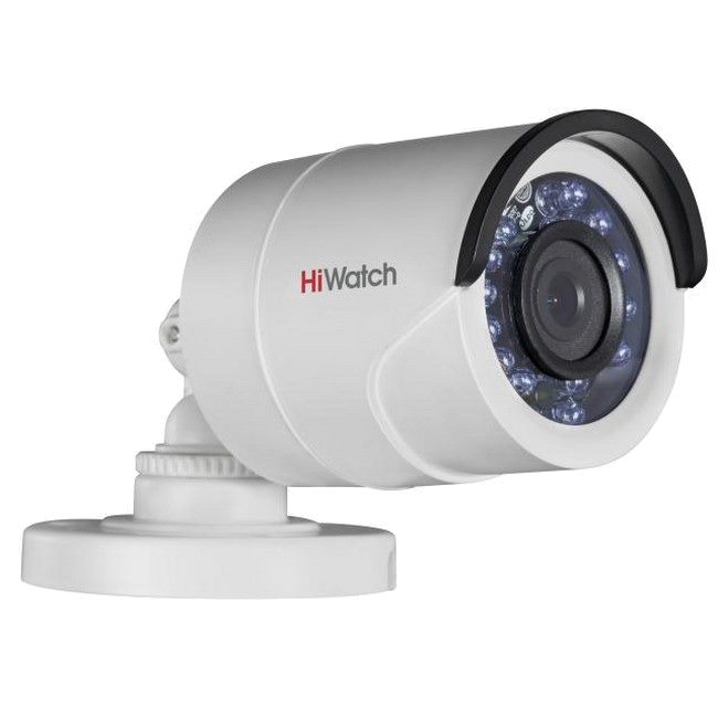HD-TVI видеокамера HiWatch DS-T200P (6 mm) 2Мп уличная цилиндрическая с ИК-подсветкой до 20м;объектив 6мм DS-T200P (6 mm) DS-T200P (6 mm)