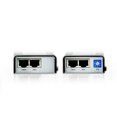 Удлинитель ATEN HDMI+IR, 60 м., 2xUTP Cat5e, HDMI+2xRJ45+MINIJACK, F, без шнуров, 1xБ.П.220> 5V, макс.разр.1920x1200 VE810-AT-G VE810-AT-G