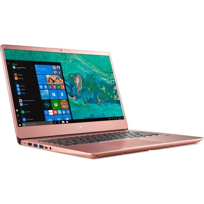 Ультрабук Acer Swift 3 SF314-58-7757 Core i7 10510U/8Gb/SSD512Gb/UMA/14"/IPS/FHD (1920x1080)/Linux/pink/WiFi/BT/Cam NX.HPSER.001 NX.HPSER.001