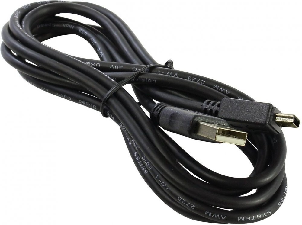 Кабель 5bites UC5007-010(C) USB2.0, AM/min 5pin, 1м. UC5007-010C UC5007-010C