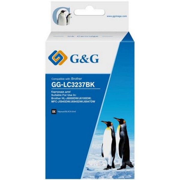 Картридж струйный G&G GG-LC3237BK черный (65мл) для Brother HL-J6000DW/J6100DW GG-LC3237BK GG-LC3237BK