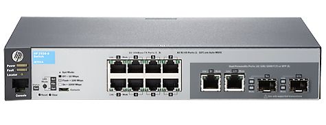 Коммутатор HPE 2530-8 настольный/19U 8x10/100BASE-TX 2x10/100/1000BASE-T 2x10/100/1000BASE-T/Mini GBIC (SFP) J9783A J9783A