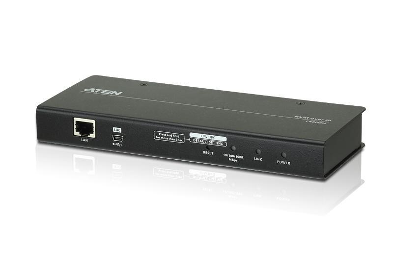 Удлинитель ATEN KVM+RS232 VGA+USB/PS2, управл. по IP, Rackmount/Desktop, 10/100 Base-T, с KVM-шнурами PS2+USB 1.2м CN8000-AT-G CN8000-AT-G