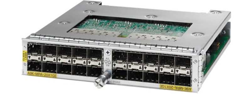 ASR 9000 20-port 1GE Modular Port Adapter A9K-MPA-20X1GE