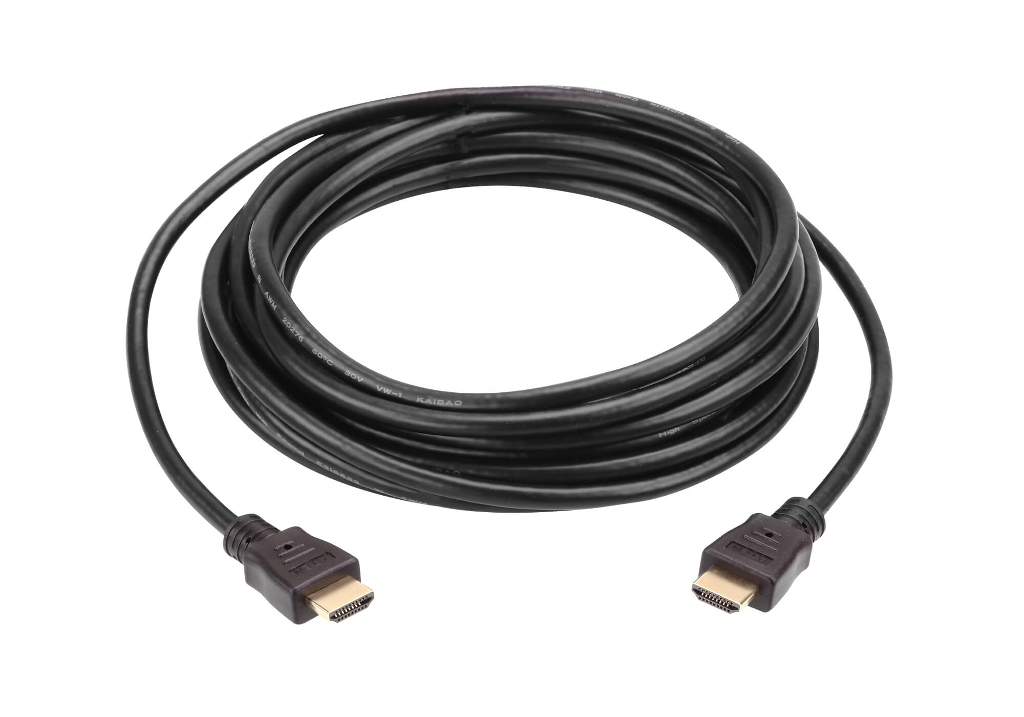 Кабель ATEN  шнур/cable, мониторный/сигнальный, HDMI, HDMI High Speed, Male-Male, опрессованный/литой, 15 метр 2L-7D15H 2L-7D15H