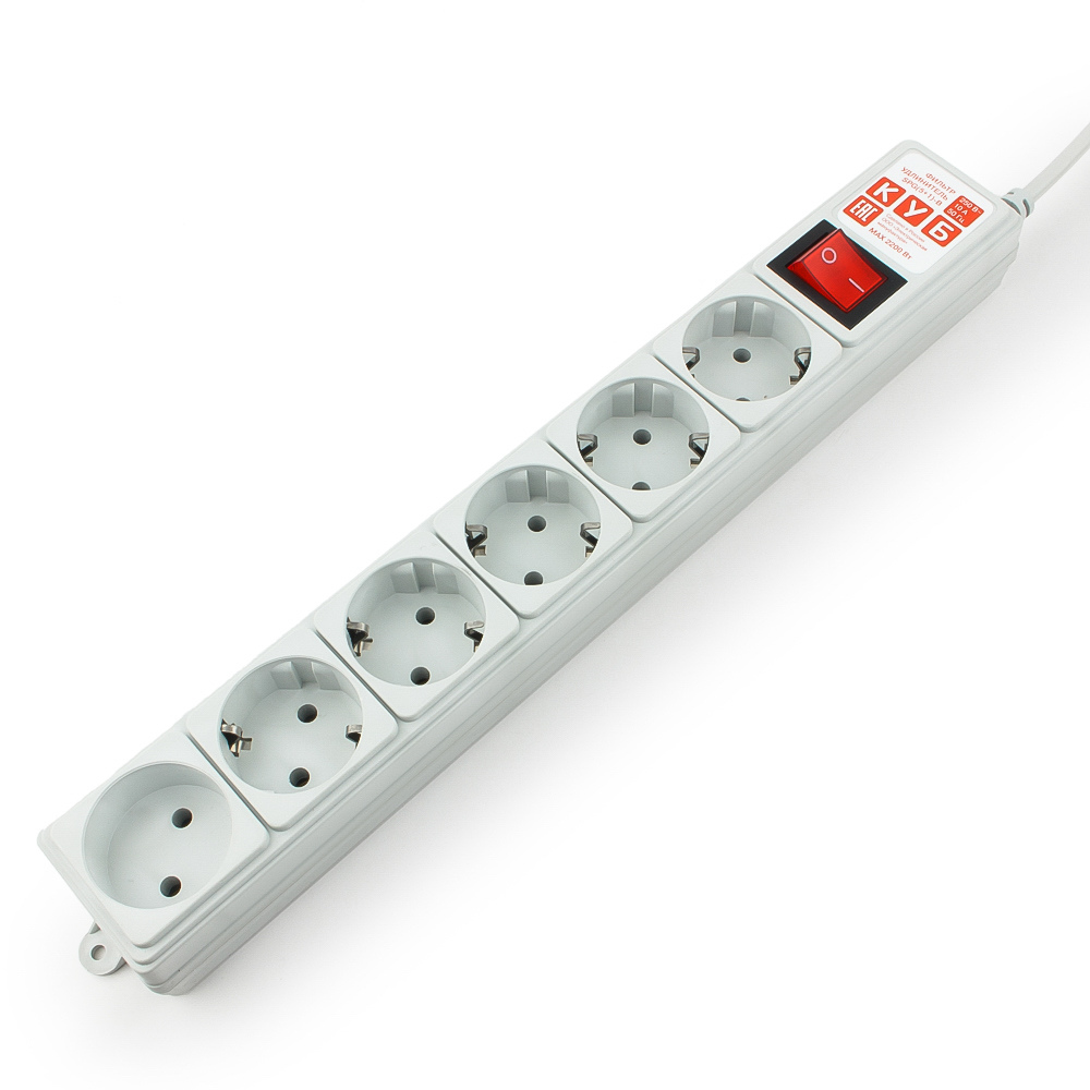 Сетевой фильтр Power Cube 5m 6 outlets (gray) 10A / 2.2kW SPG(5+1)-B-15 SPG(5+1)-B-15 #3