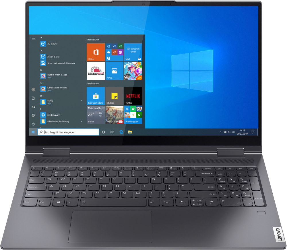 Ноутбук Lenovo трансформер Yoga 7 15ITL5 Core i5 1135G7/8Gb/SSD512Gb/Intel Iris Xe graphics/15.6"/IPS/Touch/FHD (1920x1080)/Windows 10/grey/WiFi/BT/Cam 82BJ006KRU 82BJ006KRU