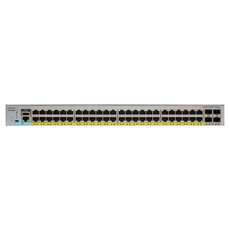 Коммутатор Cisco Catalyst 2960L 48 port  GigE PoE+, 4x10G SFP+, Lan Lite WS-C2960L-48PQ-LL WS-C2960L-48PQ-LL