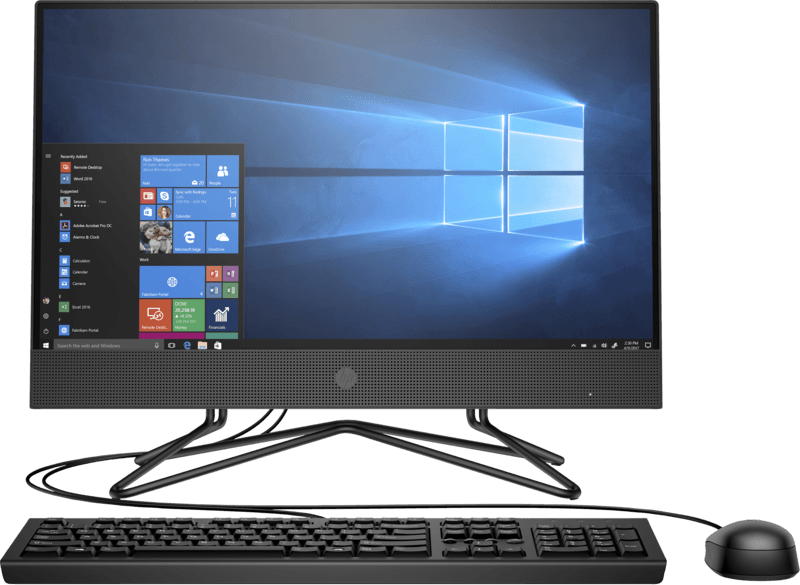 Моноблок HP 205 G4 21.5" Ath Si 3050U 4Gb 1Tb DVDRW Windows 10 Professional 64 GbitEth WiFi BT клавиатура мышь Cam 1920x1080 47L27EA 47L27EA