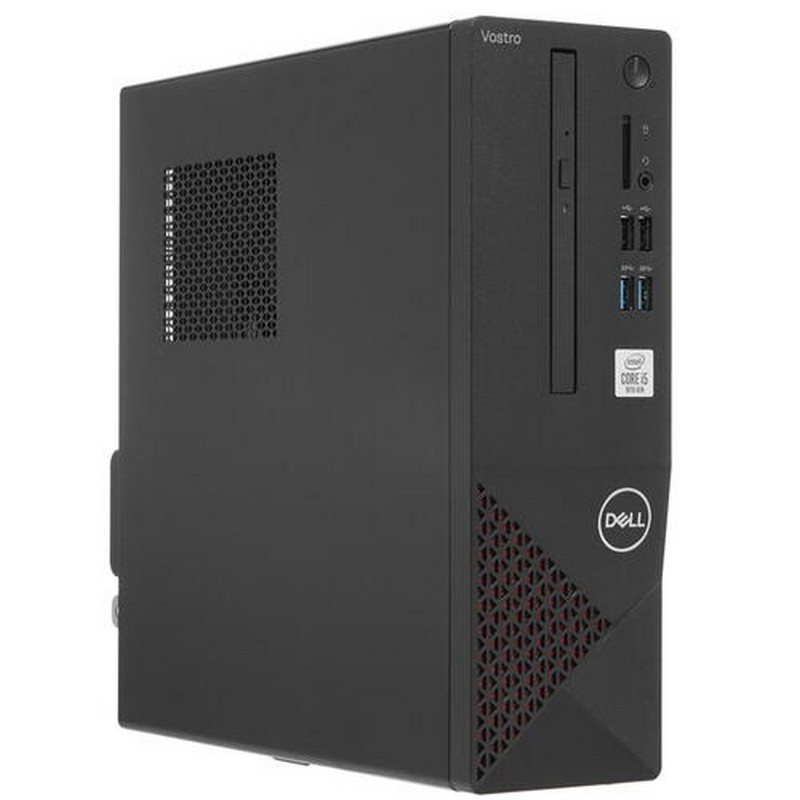 Компьютер Dell Vostro 3681 SFF i5 10400 (2.9)/8Gb/SSD256Gb/UHDG 630/DVDRW/CR/Linux/GbitEth/WiFi/BT/200W/клавиатура/мышь/черный 3681-9955 3681-9955