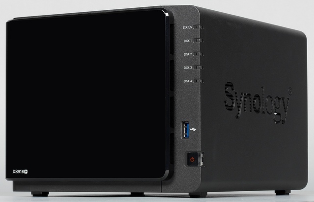 Накопитель Synology QC1,5GhzCPU/4Gb(upto8)/RAID0,1,10,5,6/up to 4hot plug HDDs SATA(3,5' or 2,5')(up to 9 with DX517)/2xUSB3.0/2GigEth/iSCSI/2xIPcam(up to 40)/1xPS/3YW(repl DS916+) DS918+