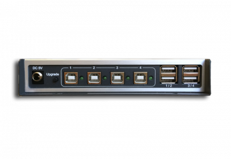 KVM-переключатель ATEN KBD+MOUSE/KM, 1> 4 блока/порта/port USB, cо шнурами USB 4х1,2 м,, (конс,упр, - USB;каскад, до 4-х устройств, (функция "Free Flow", питание USB устройств - 4х500mA) TNTV/TNT MMS-405U TNTV/TNT MMS-405U