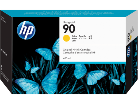 Картридж струйный HP №90 желтый для HP DJ 4000/4500 (400мл) C5065A C5065A
