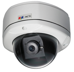 Камера ACTi купол наруж., 4Мп, день/ночь,H.264/M-JPEG/MPEG-4, CMOS, f2,8мм/F2, PoE/DC 12V,IP66,антивандал, дуплекс аудио, детектор движения KCM-7111 KCM-7111