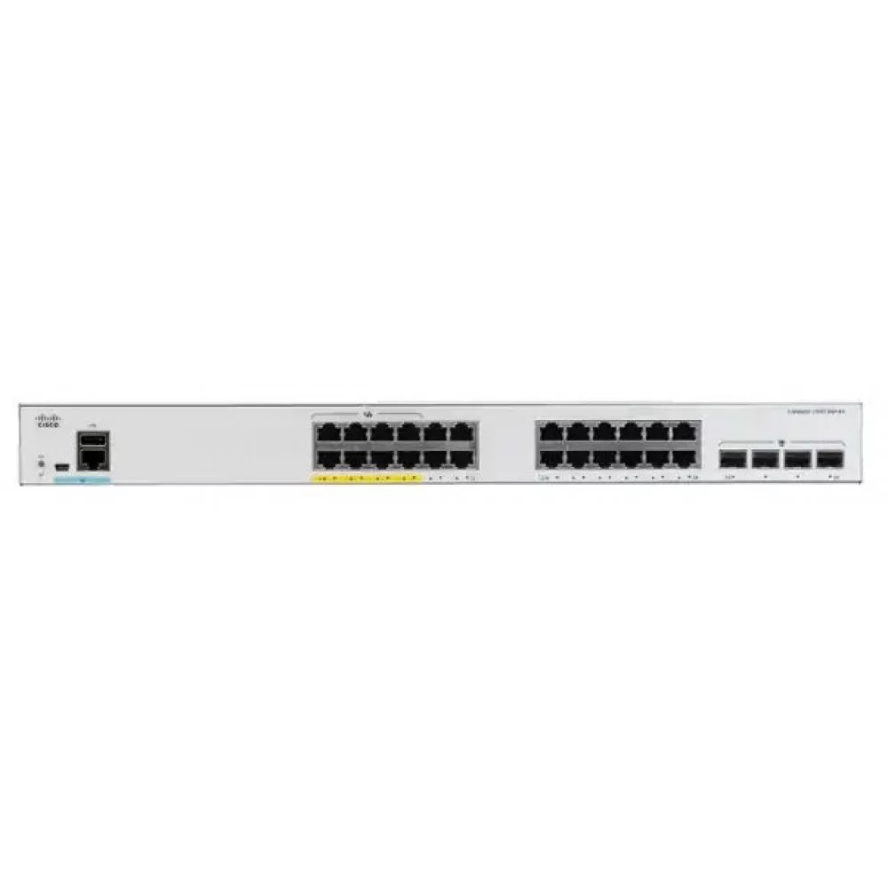 Коммутатор Cisco Catalyst 1000 24port GE, Full POE, 4x10G SFP C1000-24FP-4X-L C1000-24FP-4X-L